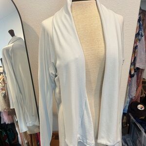 Athleta light baby blue sweatshirt cardigan